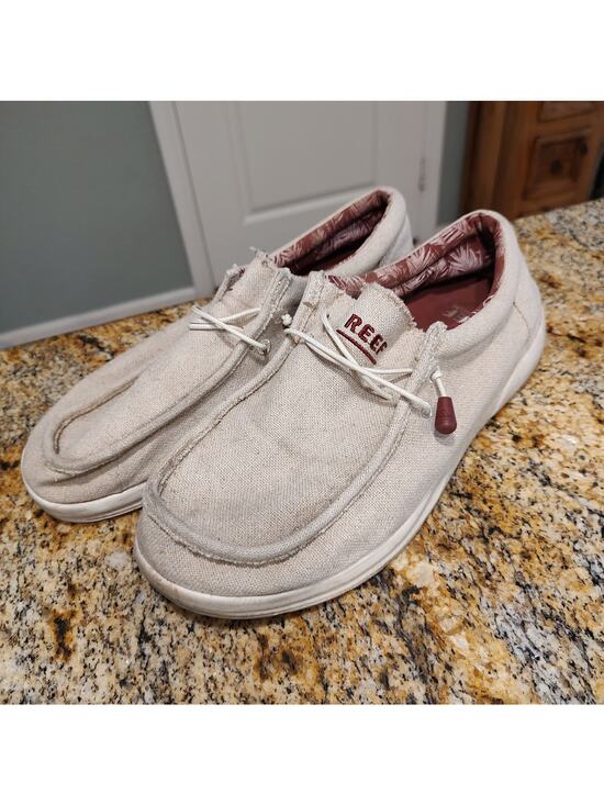 Reef Cushion Coast TX Casual Sneakers Tan Jute Slip On Men\'s Size US 10 main image 4